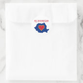 Roemenië Ronde Sticker (Tas)