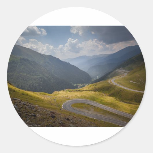 Roemenië Ronde Sticker (Voorkant)