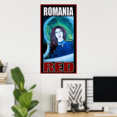 ROEMENIË ROOD POSTER (Thuiskantoor)