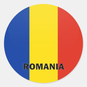 Roemenië Roundel-kwaliteitsvlag Ronde Sticker