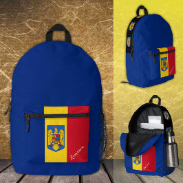 Roemenië, rugzak, Roemeense vlag / patriottisch Bedrukte Rugzak