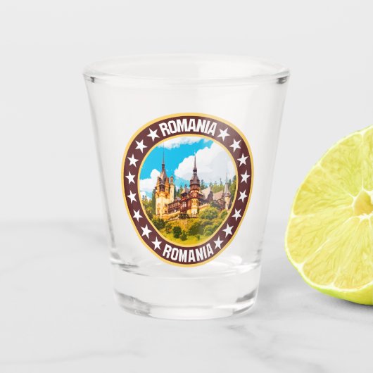 Roemenië Shot Glas (Voorkant)