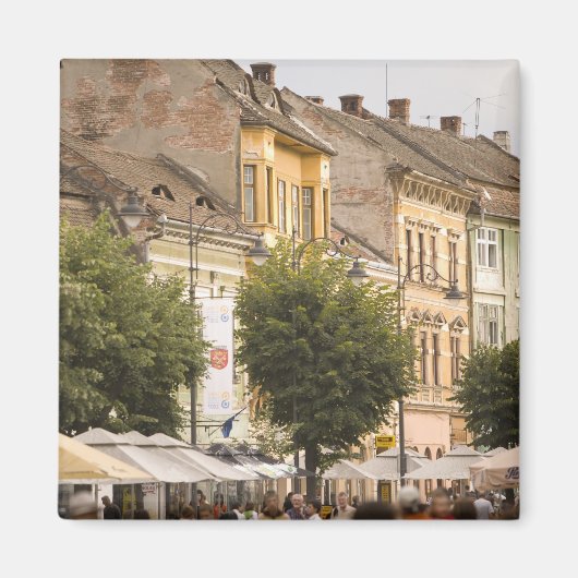 Roemenië, Sibiu. New Town. RF) Magneet (Voorkant)