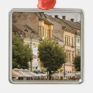 Roemenië, Sibiu. New Town. RF) Metalen Ornament