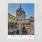 Roemenië Sighisoara Klokkentoren uitzicht ansichtk Briefkaart (Voorkant)