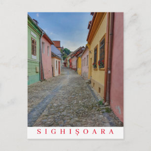 Roemenië Sighisoara Old Town straat uitzicht brief Briefkaart