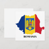 Roemenië Silhouet, geëtiketteerd, (Voorkant / Achterkant)