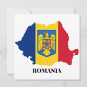 Roemenië Silhouet, geëtiketteerd, (Voorkant)