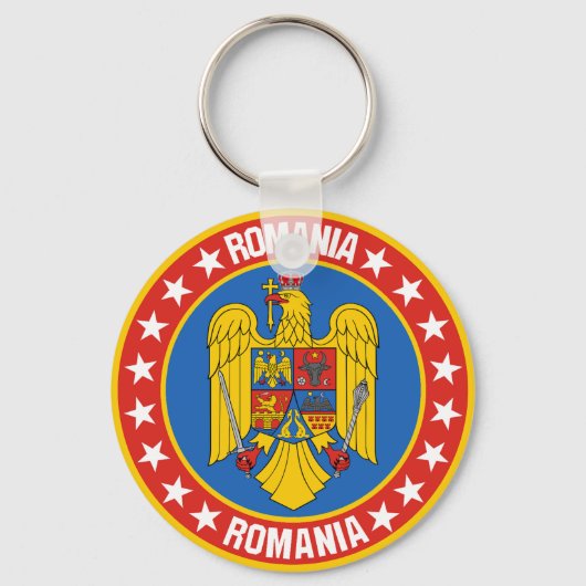 Roemenië Sleutelhanger (Voorkant)