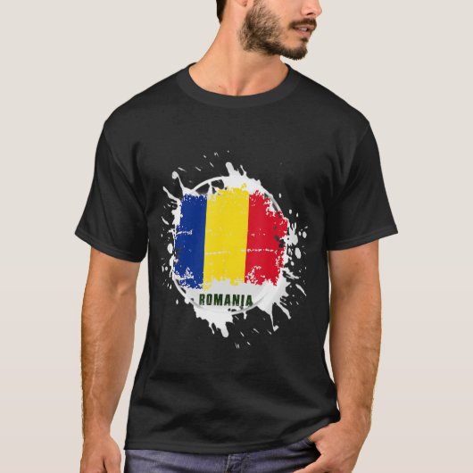 Roemenië Splash T-shirt (Voorkant)