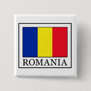 Roemenië Vierkante Button 5,1 Cm