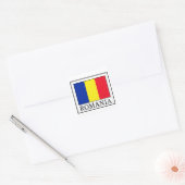 Roemenië Vierkante Sticker (Envelop)