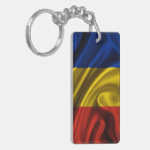 Roemenië-vlag Sleutelhanger (Voorkant Links)