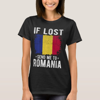 Roemenië Vlag Souvenir - Als verloren stuur me naa T-shirt