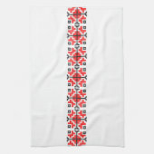 roemenië volgt een etnisch , florisch geometrisch  theedoek (Verticaal)