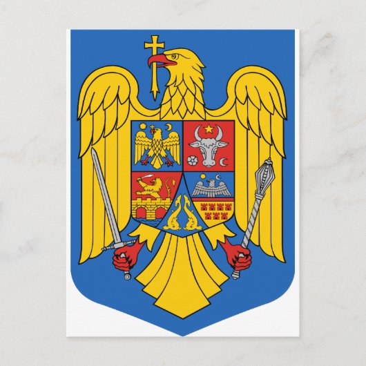 Roemenië - wapenschild. Embleem Briefkaart (Voorkant)