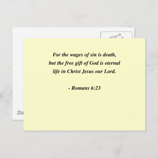 ROEMENS 6:23 BRIEFKAART (Voorkant / Achterkant)