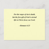 ROEMENS 6:23 BRIEFKAART (Voorkant)
