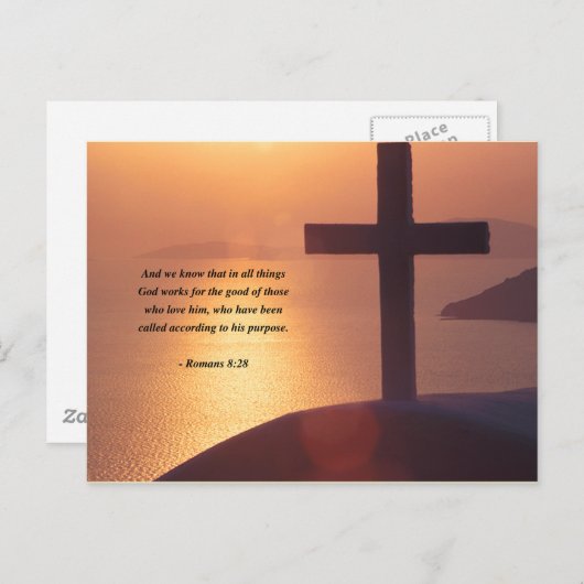 ROEMENS 8:28 BRIEFKAART (Voorkant / Achterkant)