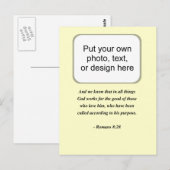 ROEMENS 8:28 BRIEFKAART (Voorkant / Achterkant)