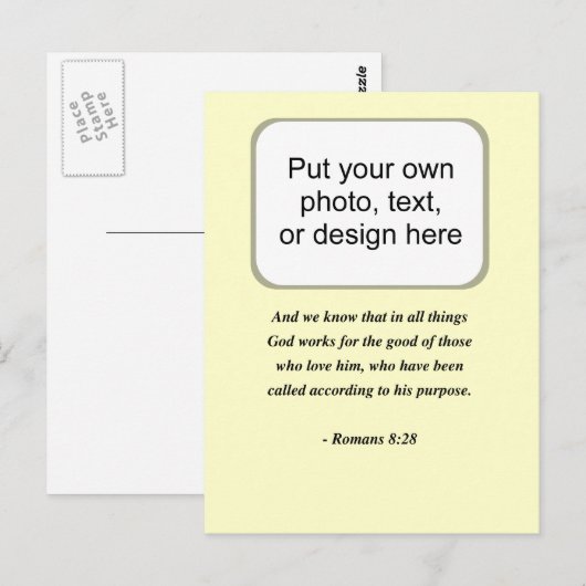 ROEMENS 8:28 BRIEFKAART (Voorkant / Achterkant)