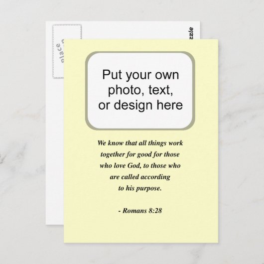 ROEMENS 8:28 BRIEFKAART (Voorkant / Achterkant)