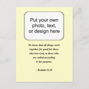 ROEMENS 8:28 BRIEFKAART