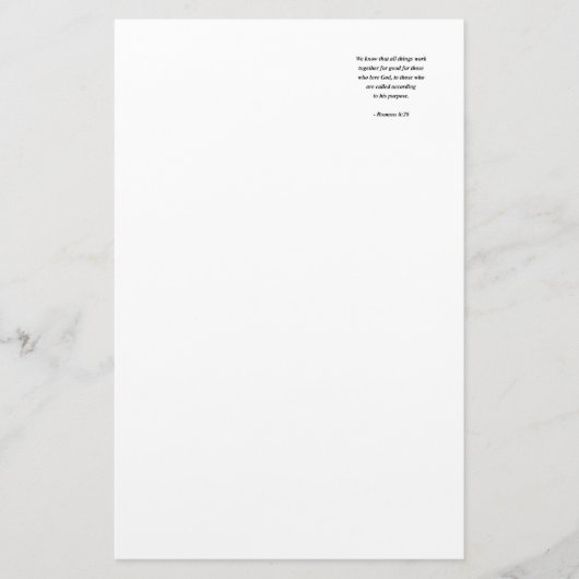 ROEMENS 8:28 BRIEFPAPIER (Voorkant)