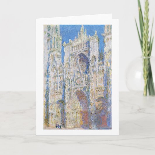 Roen Cathedral (Sunlight), Monet Kaart (Voorkant)