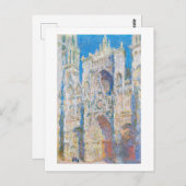 Roen Cathedral (zonlicht), Monet Briefkaart (Voorkant / Achterkant)