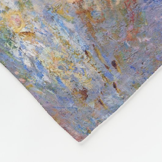 Roen Cathedral (zonlicht), Monet Fleece Deken (Hoek)