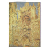 Roen Cathedral, zonsondergang door Claude Monet (Voorkant)