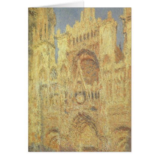 Roen Cathedral, zonsondergang door Claude Monet (Voorkant)