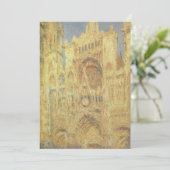 Roen Cathedral, zonsondergang door Claude Monet (Staand voorkant)