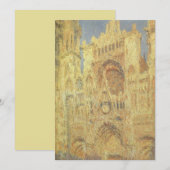 Roen Cathedral, zonsondergang door Claude Monet (Voorkant / Achterkant)