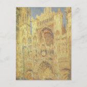 Roen Cathedral, zonsondergang door Claude Monet Briefkaart (Voorkant)