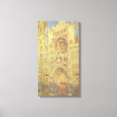 Roen Cathedral, zonsondergang door Claude Monet Canvas Afdruk (Voorkant)