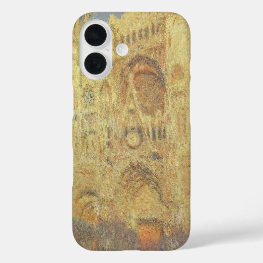 Roen Cathedral, zonsondergang door Claude Monet Case-Mate iPhone Case (Achterkant)