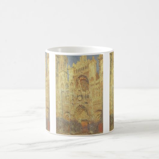 Roen Cathedral, zonsondergang door Claude Monet Koffiemok (Center)