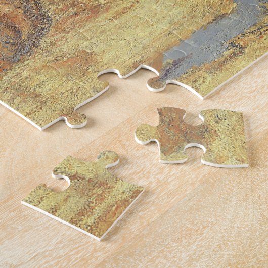 Roen Cathedral, zonsondergang door Claude Monet Legpuzzel (Zijkant)