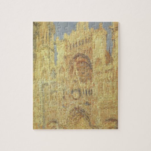 Roen Cathedral, zonsondergang door Claude Monet Legpuzzel (Verticaal)