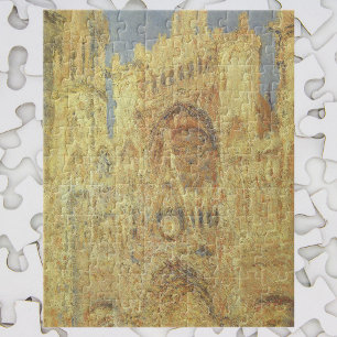 Roen Cathedral, zonsondergang door Claude Monet Legpuzzel