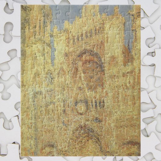 Roen Cathedral, zonsondergang door Claude Monet Legpuzzel