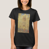 Roen Cathedral, zonsondergang door Claude Monet T-shirt (Voorkant)