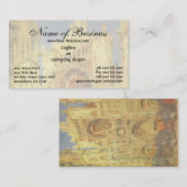 Roen Cathedral, zonsondergang door Claude Monet Visitekaartje (Voorkant / Achterkant)