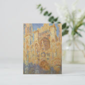 Roen Cathedral, zonsondergang door het Briefkaart  (Staand voorkant)