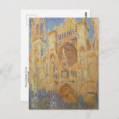 Roen Cathedral, zonsondergang door het Briefkaart  (Voorkant / Achterkant)