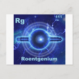 roentgenium briefkaart