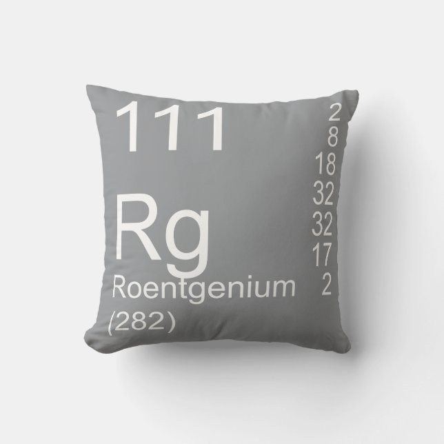 Roentgenium Kussen (Voorkant)