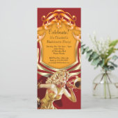 Roep 4 x 9,25 inch feestuitnodiging kaart (Staand voorkant)